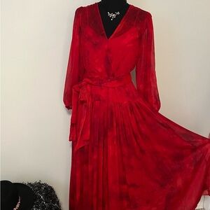 Elegant Red Women's Dress